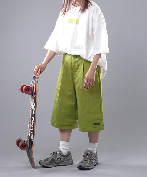 Perushu(ペルーシュ)の「カラーステッチワークハーフパンツ(その他パンツ・レディース・ブラック/ライトグリーン・SMALL/MEDIUM/LARGE)」の19枚目の写真