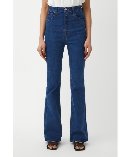 MOUSSY HW Rebirth FLARE ブルー 23-26inch MOUSSY(マウジー)の「HW Rebirth FLARE L/BLU(デニムパンツ