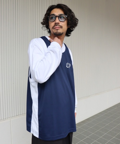 CIAOPANIC（チャオパニック）の「■BASKET BALL SHIRTS/メッシュバスケットボールゲームシャツ（タンクトップ・メンズ・ホワイト/ネイビー/グレー・MEDIUM/LARGE）」の10枚目の写真