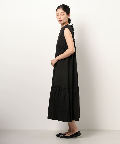 Cepica（セピカ）の「Backリボン変形ティヤードワンピース（ワンピース・レディース・パープル/ブラック・FREE）」の3枚目の写真