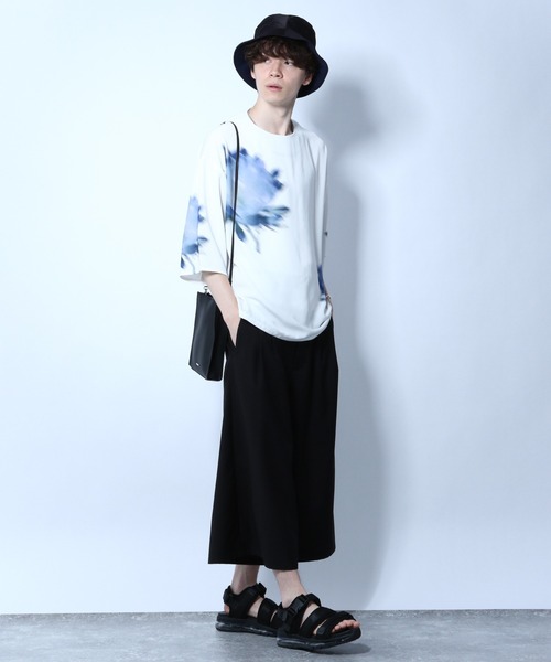 HARE(ハレ)の「ボカシハナガラプルオーバー(HARE)(Tシャツ/カットソー・メンズ・ブラック/オフホワイト・MEDIUM/SMALL)」の15枚目の写真