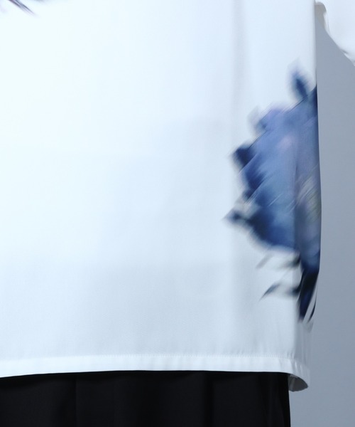 HARE(ハレ)の「ボカシハナガラプルオーバー(HARE)(Tシャツ/カットソー・メンズ・ブラック/オフホワイト・MEDIUM/SMALL)」の8枚目の写真