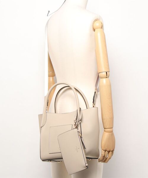 LANVIN en Bleu（ランバンオンブルー）の「ミニポーチ付きトートＢＡＧ（ハンドバッグ・レディース・ブラック/ベージュ/ラベンダー・FREE）」の7枚目の写真