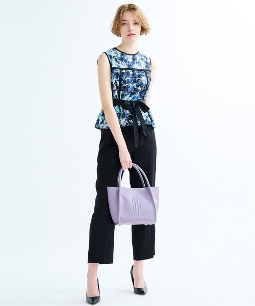 LANVIN en Bleu（ランバンオンブルー）の「ミニポーチ付きトートＢＡＧ（ハンドバッグ・レディース・ブラック/ベージュ/ラベンダー・FREE）」の8枚目の写真