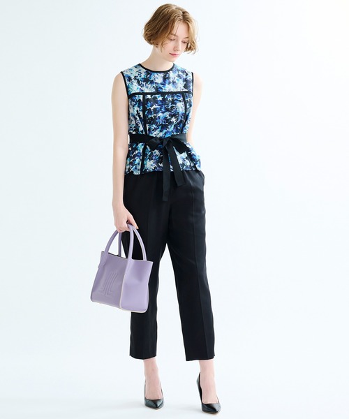 LANVIN en Bleu（ランバンオンブルー）の「ミニポーチ付きトートＢＡＧ（ハンドバッグ・レディース・ブラック/ベージュ/ラベンダー・FREE）」の9枚目の写真