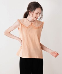 Cutie Blonde | 【S-L】襟付きタンクトップ(Tシャツ/カットソー)