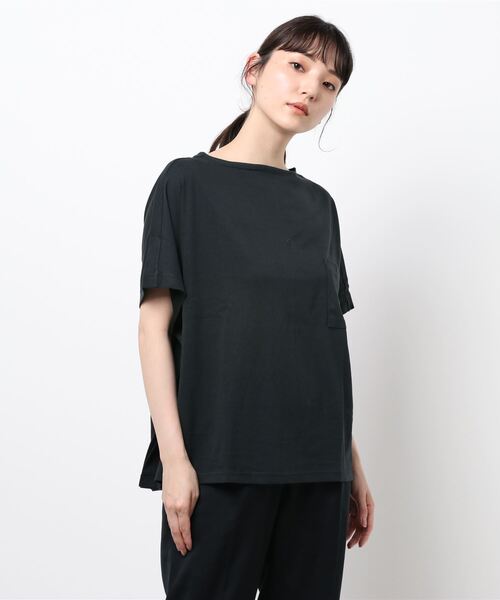 Samansa Mos2 blue（サマンサモスモスブルー）の「ポンチョTee（Tシャツ/カットソー・レディース・ピンク/オフホワイト/サックスブルー/カーキ/ブラック・ﾌﾘ-）」の9枚目の写真