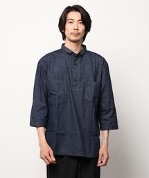 JAPAN BLUE JEANS | Navy 7 シャツ / 8oz ジンバブエコットン PW ミリタリーデニム(シャツ/ブラウス)