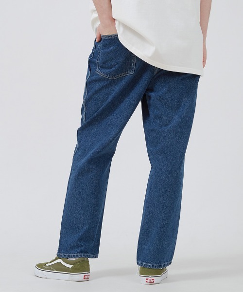 SIDEWAY STANCE（サイドウェイスタンス）の「【SIDEWAY STANCE】ワイド テーパード デニムパンツ（デニムパンツ・メンズ・ブルー・MEDIUM/LARGE）」の7枚目の写真