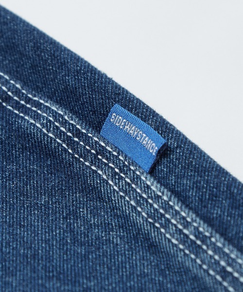 SIDEWAY STANCE（サイドウェイスタンス）の「【SIDEWAY STANCE】ワイド テーパード デニムパンツ（デニムパンツ・メンズ・ブルー・MEDIUM/LARGE）」の11枚目の写真