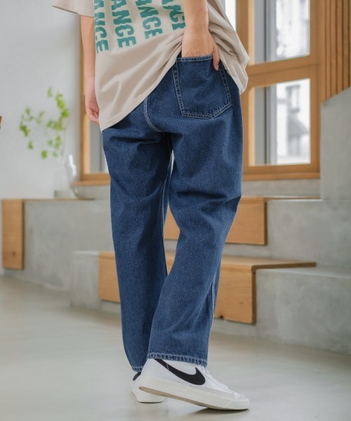 SIDEWAY STANCE（サイドウェイスタンス）の「【SIDEWAY STANCE】ワイド テーパード デニムパンツ（デニムパンツ・メンズ・ブルー・MEDIUM/LARGE）」の15枚目の写真