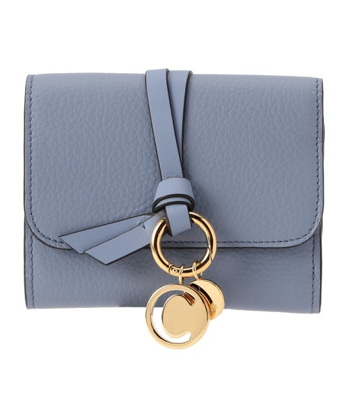 ESTNATION（エストネーション）の「CHLOE / "ALPHABET" コンパクトウォレット（財布・レディース・ライトグレー/ライトブルー・FREE）」の2枚目の写真