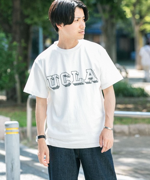 UCLA（ユーシーエルエー）の「UCLA ロゴプリントTシャツ（Tシャツ/カットソー・メンズ・ホワイト/ブラック/パープル・LARGE/MEDIUM）」の6枚目の写真