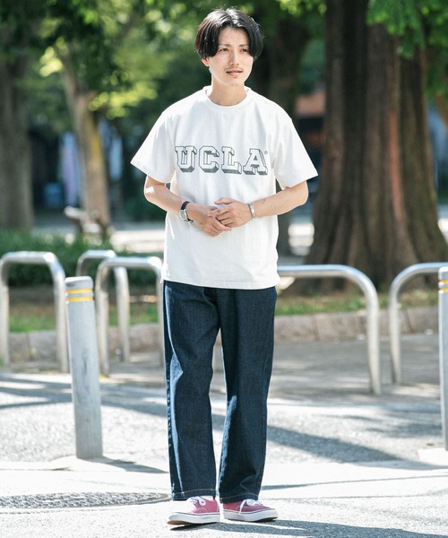 UCLA（ユーシーエルエー）の「UCLA ロゴプリントTシャツ（Tシャツ/カットソー・メンズ・ホワイト/ブラック/パープル・LARGE/MEDIUM）」の12枚目の写真