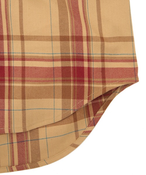 UNION STATION（ユニオンステーション）の「綾ネルチェックシャツ（シャツ/ブラウス・メンズ・ベージュ・S/M/L）」の3枚目の写真