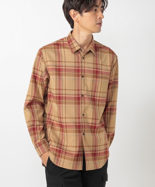 UNION STATION（ユニオンステーション）の「綾ネルチェックシャツ（シャツ/ブラウス・メンズ・ベージュ・S/M/L）」の14枚目の写真