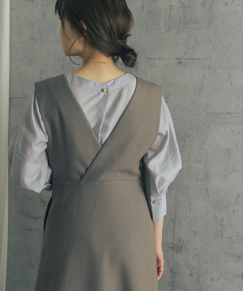 URBAN RESEARCH ROSSO(アーバンリサーチロッソ)の「ボリュームスリーブバック釦ブラウス(シャツ/ブラウス・レディース・パープル系その他/ベージュ/ブラウン系その他・FREE)」の9枚目の写真