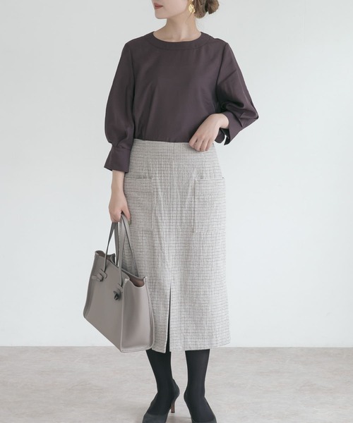 URBAN RESEARCH ROSSO(アーバンリサーチロッソ)の「ボリュームスリーブバック釦ブラウス(シャツ/ブラウス・レディース・パープル系その他/ベージュ/ブラウン系その他・FREE)」の20枚目の写真