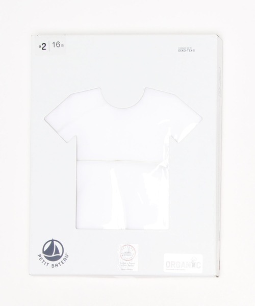 PETIT BATEAU（プチバトー）の「ホワイトＴシャツ２枚組（Tシャツ/カットソー・メンズ・その他・LARGE/SMALL/MEDIUM）」の4枚目の写真