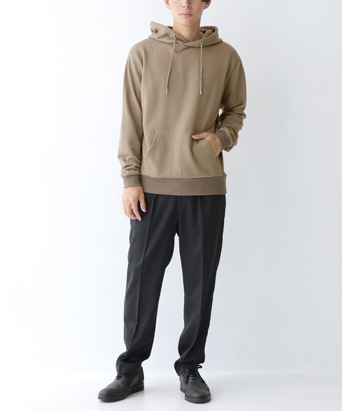 osharewalker（オシャレウォーカー）の「【廃盤】『微配色スウェットパーカー』（パーカー・メンズ・ブラック/グレイッシュベージュ/グレイッシュブルー・2/3）」の5枚目の写真