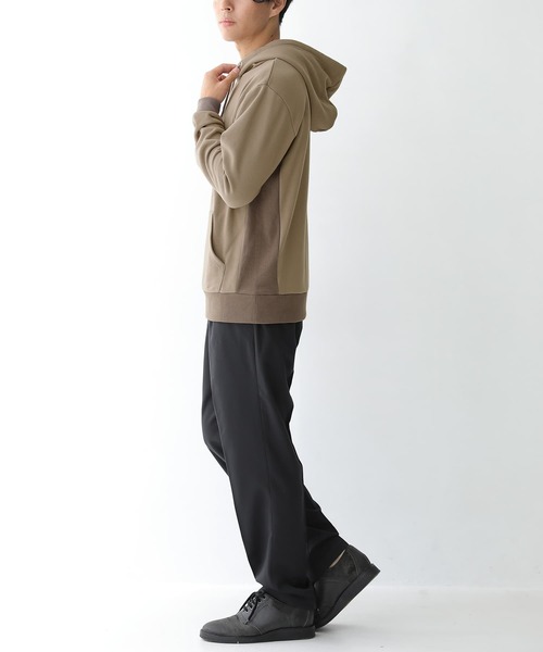 osharewalker（オシャレウォーカー）の「【廃盤】『微配色スウェットパーカー』（パーカー・メンズ・ブラック/グレイッシュベージュ/グレイッシュブルー・2/3）」の6枚目の写真