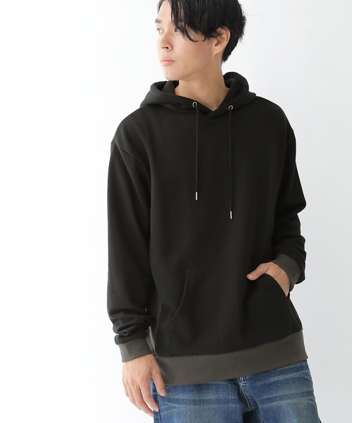 osharewalker（オシャレウォーカー）の「【廃盤】『微配色スウェットパーカー』（パーカー・メンズ・ブラック/グレイッシュベージュ/グレイッシュブルー・2/3）」の8枚目の写真