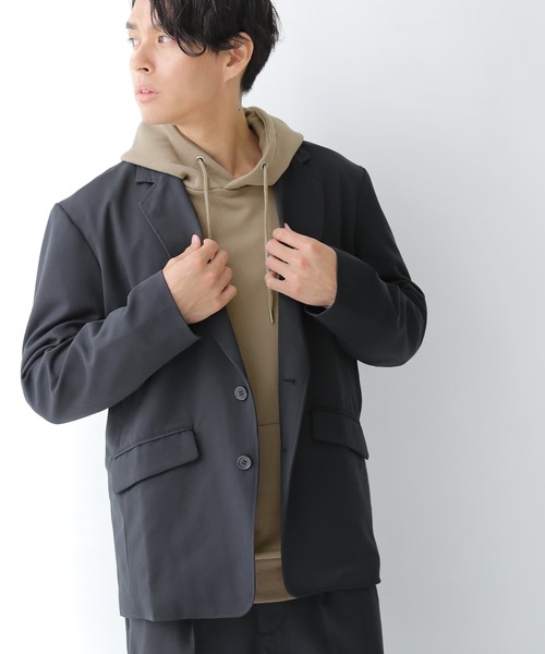 osharewalker（オシャレウォーカー）の「【廃盤】『微配色スウェットパーカー』（パーカー・メンズ・ブラック/グレイッシュベージュ/グレイッシュブルー・2/3）」の9枚目の写真