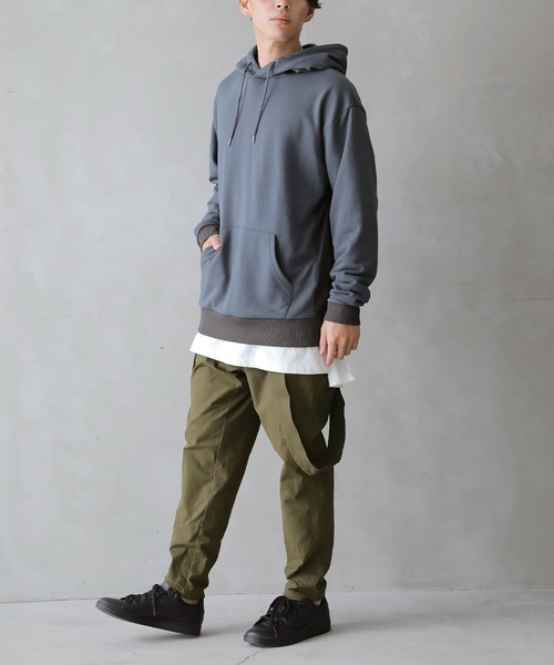 osharewalker（オシャレウォーカー）の「【廃盤】『微配色スウェットパーカー』（パーカー・メンズ・ブラック/グレイッシュベージュ/グレイッシュブルー・2/3）」の17枚目の写真