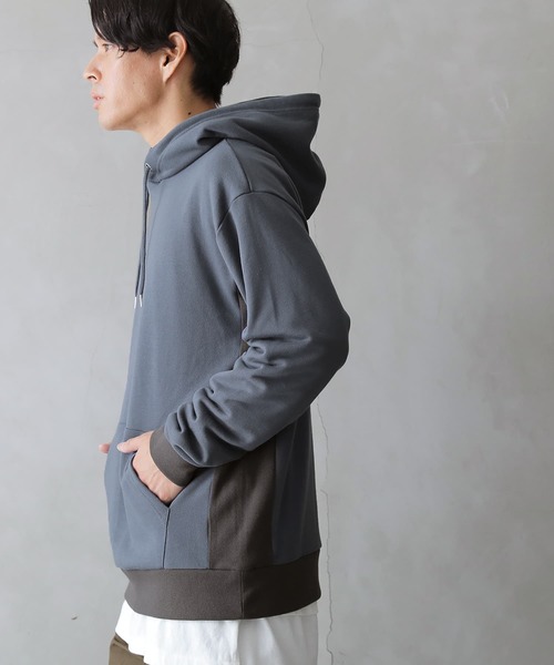 osharewalker（オシャレウォーカー）の「【廃盤】『微配色スウェットパーカー』（パーカー・メンズ・ブラック/グレイッシュベージュ/グレイッシュブルー・2/3）」の16枚目の写真