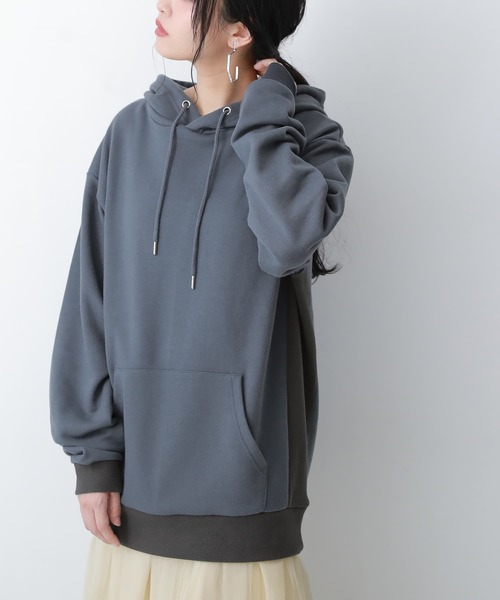 osharewalker（オシャレウォーカー）の「【廃盤】『微配色スウェットパーカー』（パーカー・メンズ・ブラック/グレイッシュベージュ/グレイッシュブルー・2/3）」の18枚目の写真