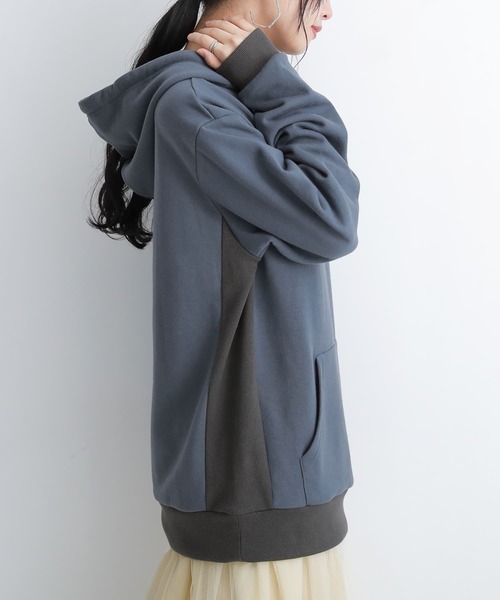 osharewalker（オシャレウォーカー）の「【廃盤】『微配色スウェットパーカー』（パーカー・メンズ・ブラック/グレイッシュベージュ/グレイッシュブルー・2/3）」の19枚目の写真