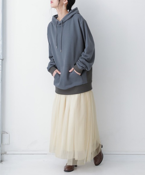 osharewalker（オシャレウォーカー）の「【廃盤】『微配色スウェットパーカー』（パーカー・メンズ・ブラック/グレイッシュベージュ/グレイッシュブルー・2/3）」の20枚目の写真