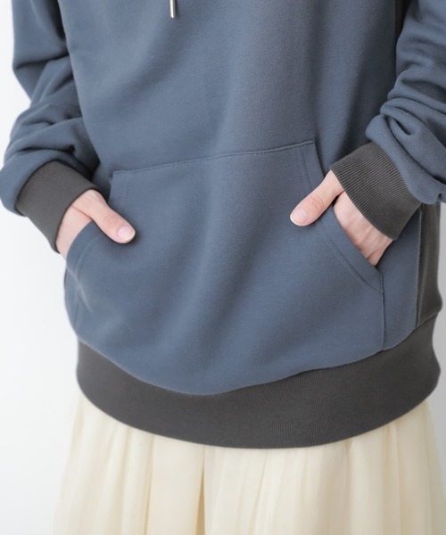 osharewalker（オシャレウォーカー）の「【廃盤】『微配色スウェットパーカー』（パーカー・メンズ・ブラック/グレイッシュベージュ/グレイッシュブルー・2/3）」の22枚目の写真