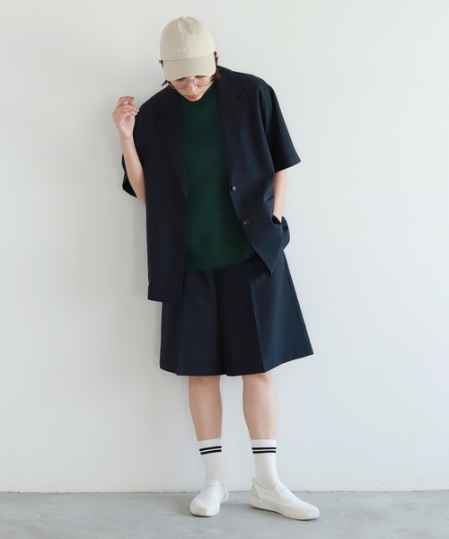 niko and...（ニコアンド）の「センタープレスショートパンツ（その他パンツ・レディース・ネイビー/ベージュ・MEDIUM/LARGE）」の16枚目の写真