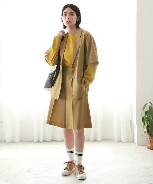 niko and...（ニコアンド）の「センタープレスショートパンツ（その他パンツ・レディース・ネイビー/ベージュ・MEDIUM/LARGE）」の14枚目の写真