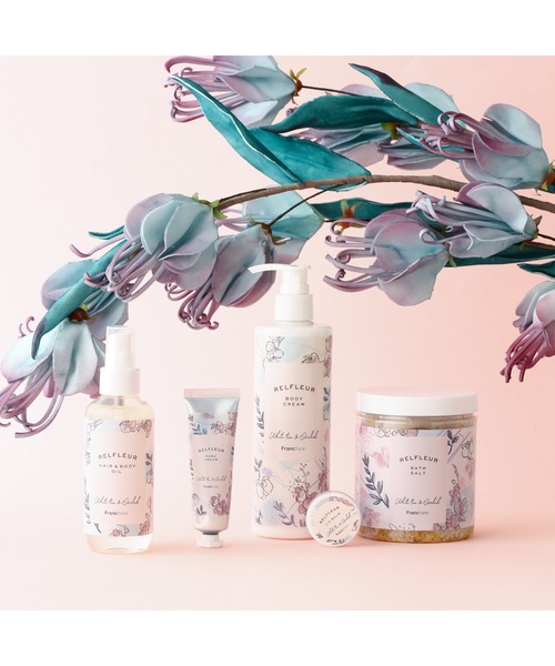 Francfranc（フランフラン）の「リルフルール リップ＆ボディバーム ベージュ （ホワイトティー&オーキッド）（ボディケア/ボディクリーム・レディース・ベージュ・FREE）」の2枚目の写真