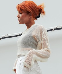 atmos pink | atmos pink メッシュ ミニ丈トップス(その他トップス)