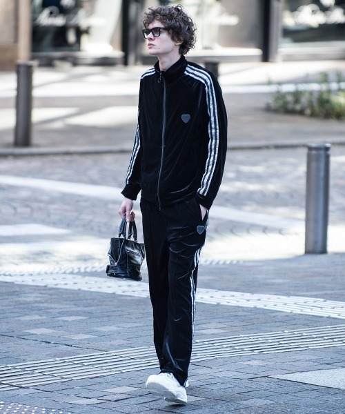 Buffalo Bobs（バッファローボブズ）の「VELOUR TRACK-PANTS(ベロア トラックパンツ)ベロア ジャージー パンツ（その他パンツ・メンズ・パープル/ブラック・2-3/1-2）」の15枚目の写真