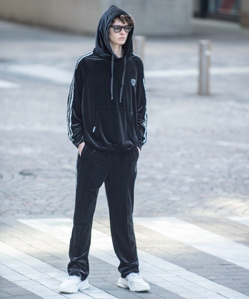 Buffalo Bobs（バッファローボブズ）の「VELOUR TRACK-PANTS(ベロア トラックパンツ)ベロア ジャージー パンツ（その他パンツ・メンズ・パープル/ブラック・2-3/1-2）」の20枚目の写真