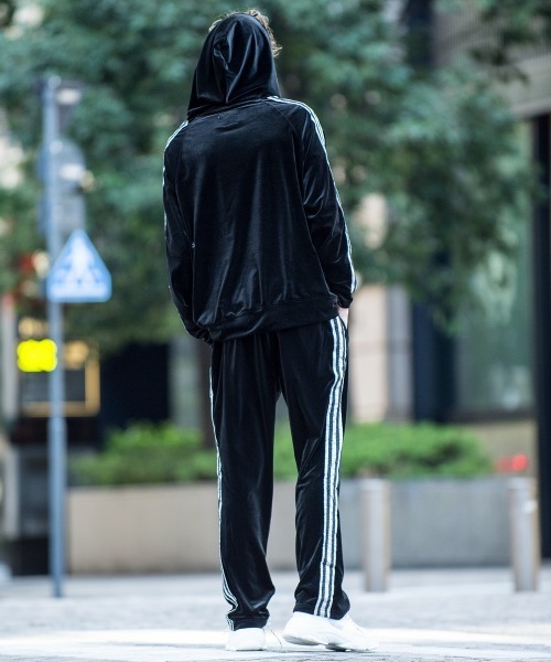 Buffalo Bobs（バッファローボブズ）の「VELOUR TRACK-PANTS(ベロア トラックパンツ)ベロア ジャージー パンツ（その他パンツ・メンズ・パープル/ブラック・2-3/1-2）」の21枚目の写真