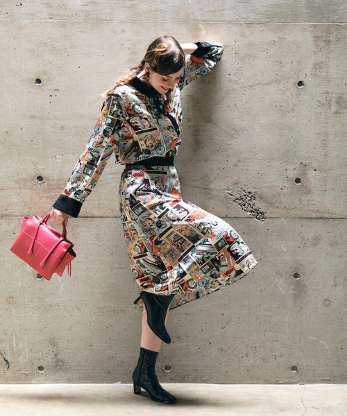 Cepica（セピカ）の「アメコミプリントスカート（スカート）」 - WEAR