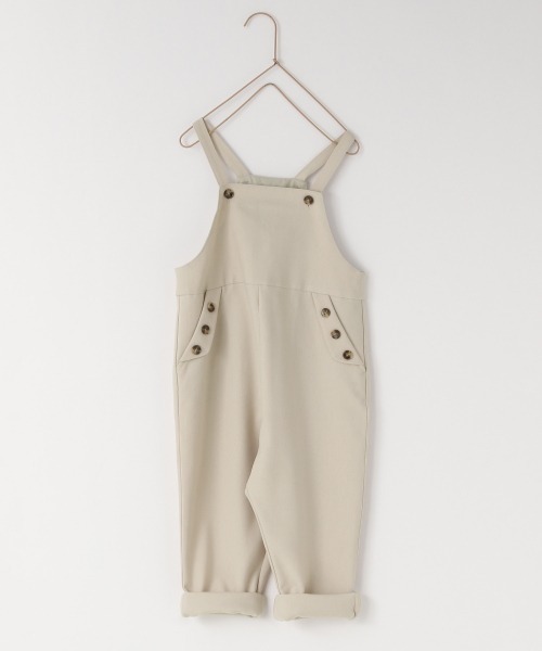 LOWRYS FARM（ローリーズファーム）の「メランジツイルサロペット  959246（サロペット/オーバーオール・キッズ・ブラウン/イエロー/アイボリー・110cm/120cm/130cm）」の2枚目の写真