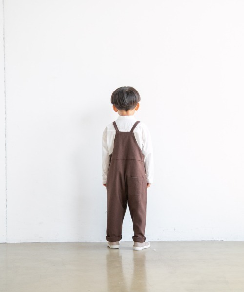 LOWRYS FARM（ローリーズファーム）の「メランジツイルサロペット  959246（サロペット/オーバーオール・キッズ・ブラウン/イエロー/アイボリー・110cm/120cm/130cm）」の7枚目の写真