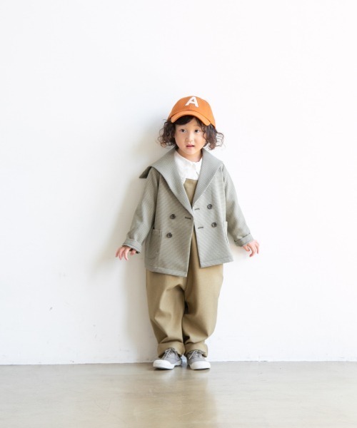 LOWRYS FARM（ローリーズファーム）の「メランジツイルサロペット  959246（サロペット/オーバーオール・キッズ・ブラウン/イエロー/アイボリー・110cm/120cm/130cm）」の8枚目の写真