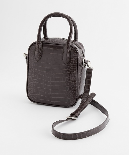 forksy.(フォルクシー)の「【forksy.】スクエアボストンショルダーバッグ(ショルダーバッグ・レディース・ブラック/ダークブラウン/パープル/ブラウン/ホワイト系その他/ブラック系その他/グリーン系その他・FREE)」の11枚目の写真