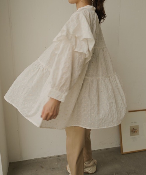 タグ付き】moi tytto 袖リボンチュニック 袖リボンチュニック（Tシャツ