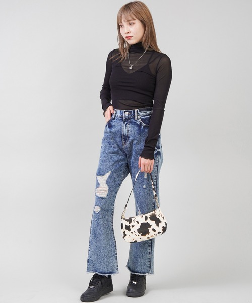 SPINNS（スピンズ）の「【2WAY仕様】アニマル総柄 ハンドバッグ（ハンドバッグ・レディース・ゼブラ/アニマル・ONESIZE）」の5枚目の写真