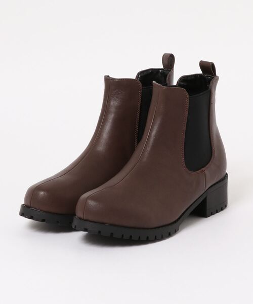 Mafmof（マフモフ）の「Mafmof(マフモフ) 雨晴れ兼用♪防水タンクソールサイドゴア ブーツ（ブーツ・レディース・ブラック系その他/ブラック/ダークブラウン/カーキ/ホワイト・S/M/L/LL）」の18枚目の写真