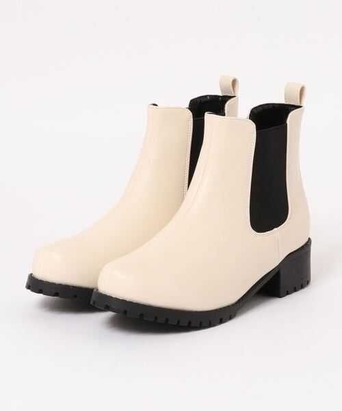 Mafmof（マフモフ）の「Mafmof(マフモフ) 雨晴れ兼用♪防水タンクソールサイドゴア ブーツ（ブーツ・レディース・ブラック系その他/ブラック/ダークブラウン/カーキ/ホワイト・S/M/L/LL）」の12枚目の写真