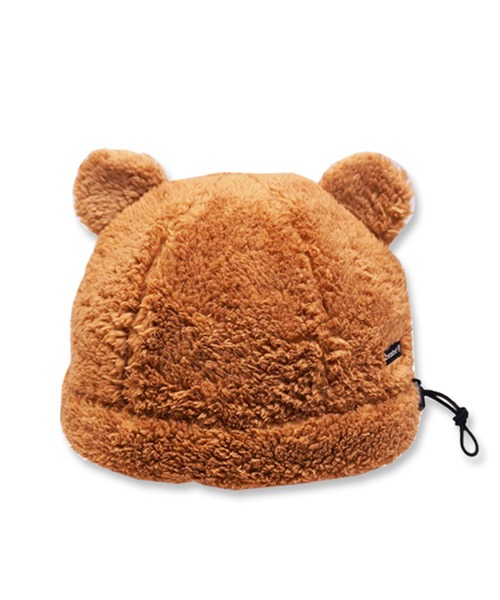 connect M(コネクトエム)の「調節クマボアワッチ(ニットキャップ/ビーニー・キッズ・ブラウン/キナリ・S/M)」の2枚目の写真